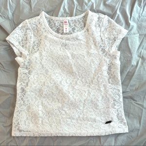 Justice lace tee